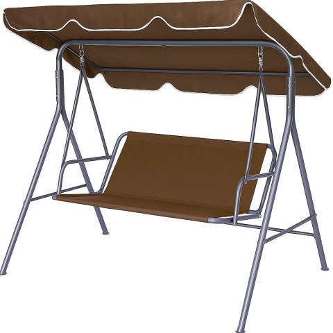 SIEDZISKO PODKŁAD DO HUŚTAWKI OGRODOWEJ 127X100 CM BRĄZOWE MULTIGARDEN