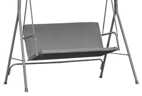 SIEDZISKO PODKŁAD DO HUŚTAWKI OGRODOWEJ 127X100 CM SZARE MULTIGARDEN