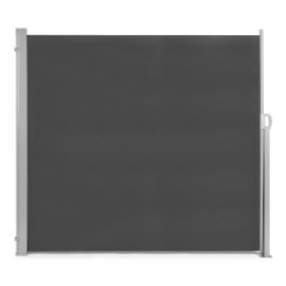 SKŁADANA MARKIZA 350X180 CM BOCZNA ROLETA PARAWAN DO OGRODU NA TARAS ANTRACYT MULTIGARDEN