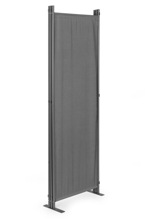 SKŁADANY PARAWAN OGRODOWY POKOJOWY 3-PANELOWY 167X164 CM SZARY MULTIGARDEN