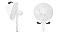 WENTYLATOR PODŁOGOWY WIATRAK STOJĄCY 45W 3 TRYBY PRACY 5 ŁOPATEK BIAŁY
