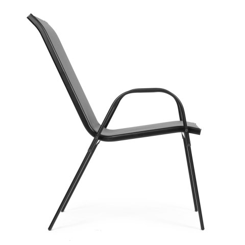 ZESTAW KOMPLET 4 KRZESEŁ OGRODOWYCH NA TARAS BALKON SZARE MULTIGARDEN